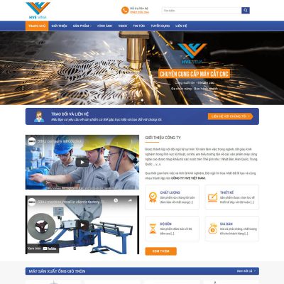 Theme wordpress cơ khí 01