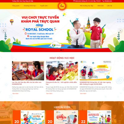 Theme wordpress trường mầm non