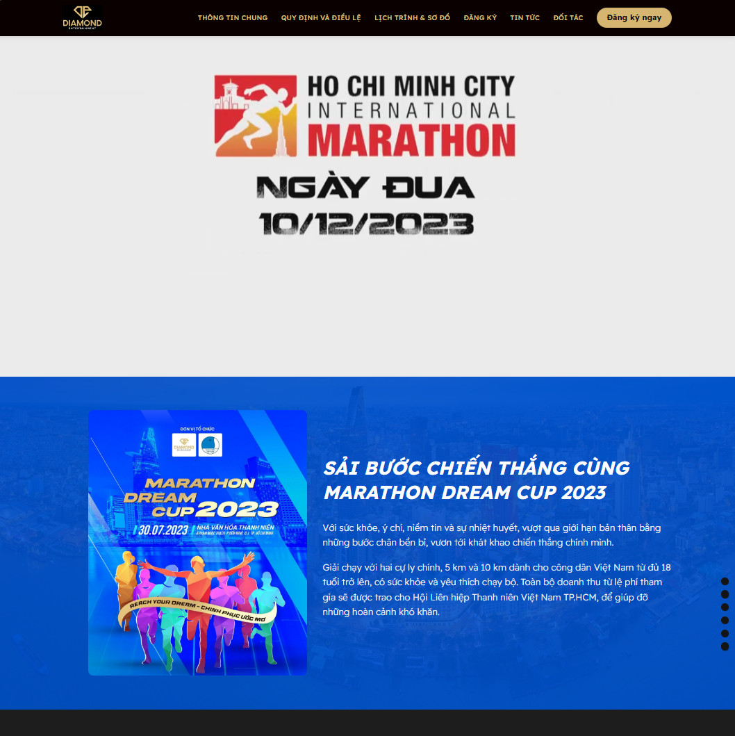 Theme wordpress sự kiện marathon
