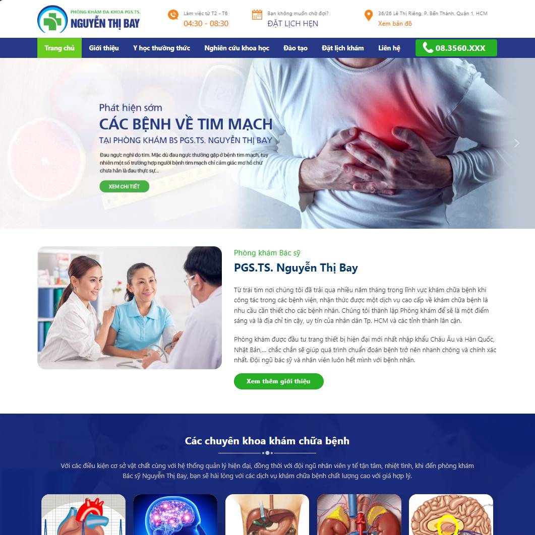 Theme wordpress phòng khám 05