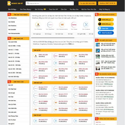 Theme wordpress sim số 02